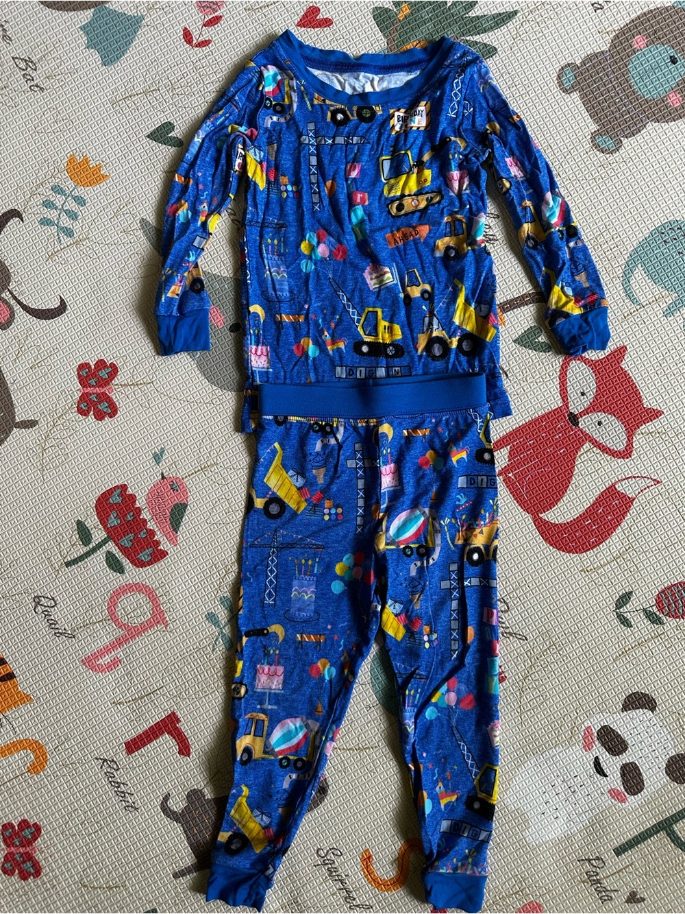 Little Sleepies Blue Birthday Builders PJ’s